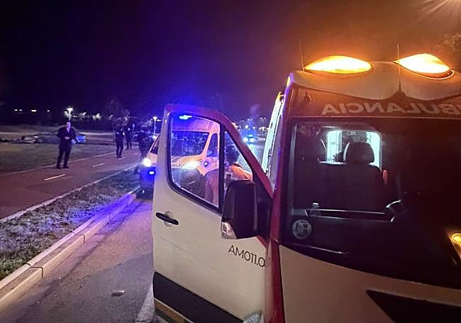 Dispositivo de Emergencias en el lugar de los hechos.