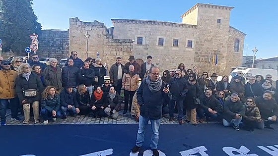 Abogados y procuradores extremeños se concentran en Mérida para exigir su paso a la Seguridad Social