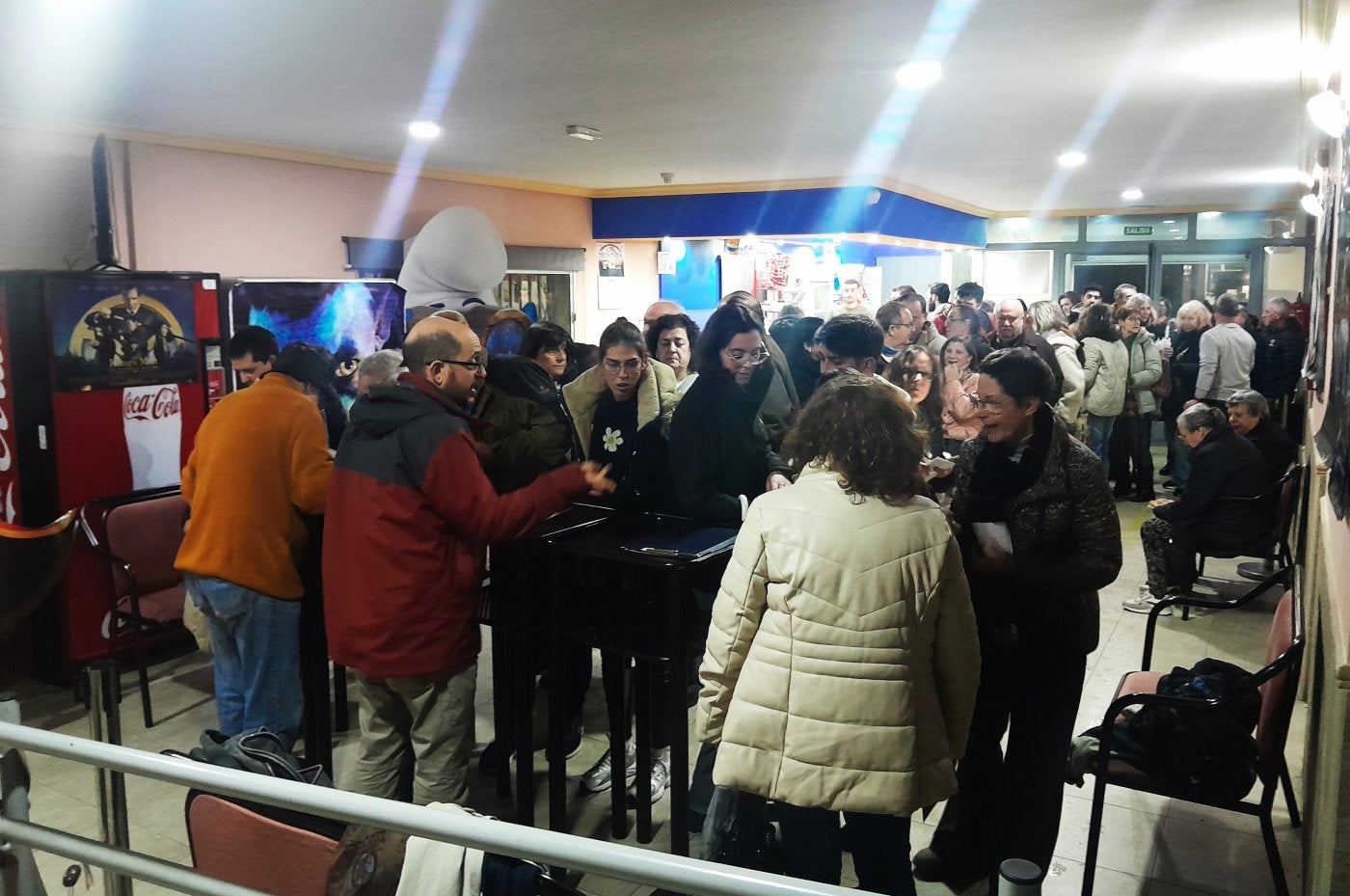 Ambiente en una de las proyecciones del recuperado cineclub.