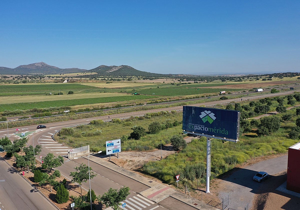 Parque empresarial Expacio Mérida, donde se encuentra la parcela elegida para levantar la planta.