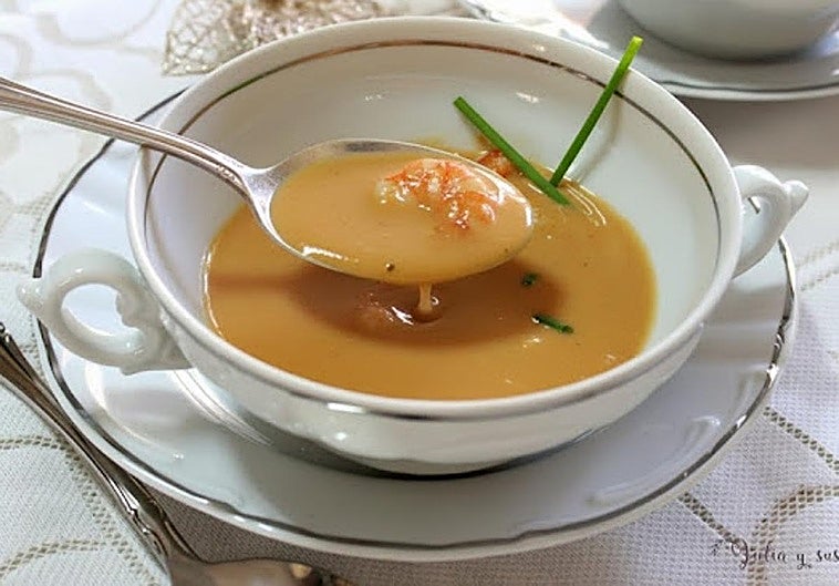 Crema de langostinos casera: receta fácil y cremosa