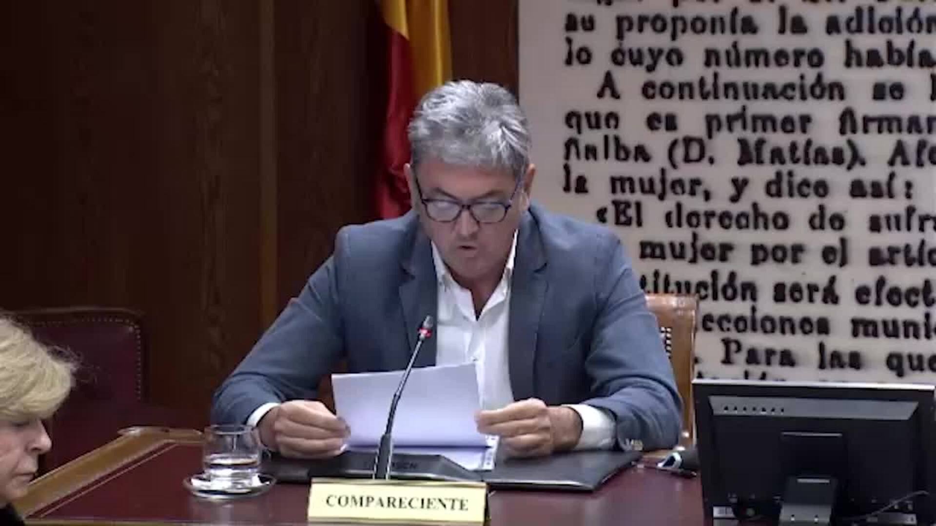 Antxón Alonso se acoge a su derecho a no declarar en la comisión del 'caso Koldo'