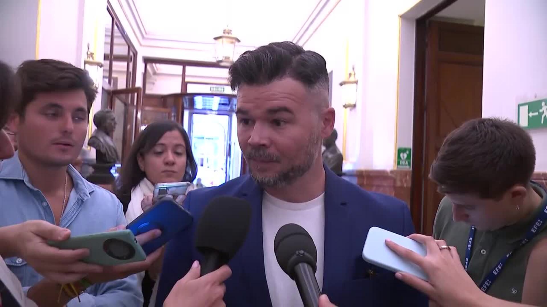 Rufián sobre rechazo de Podemos a decreto antiapagones: "El no a todo es mal negocio"