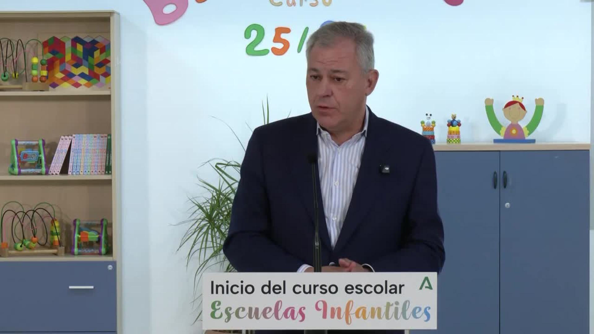 Sanz destaca los 12,3 millones más para mejoras en colegios en el inicio del curso de Infantil