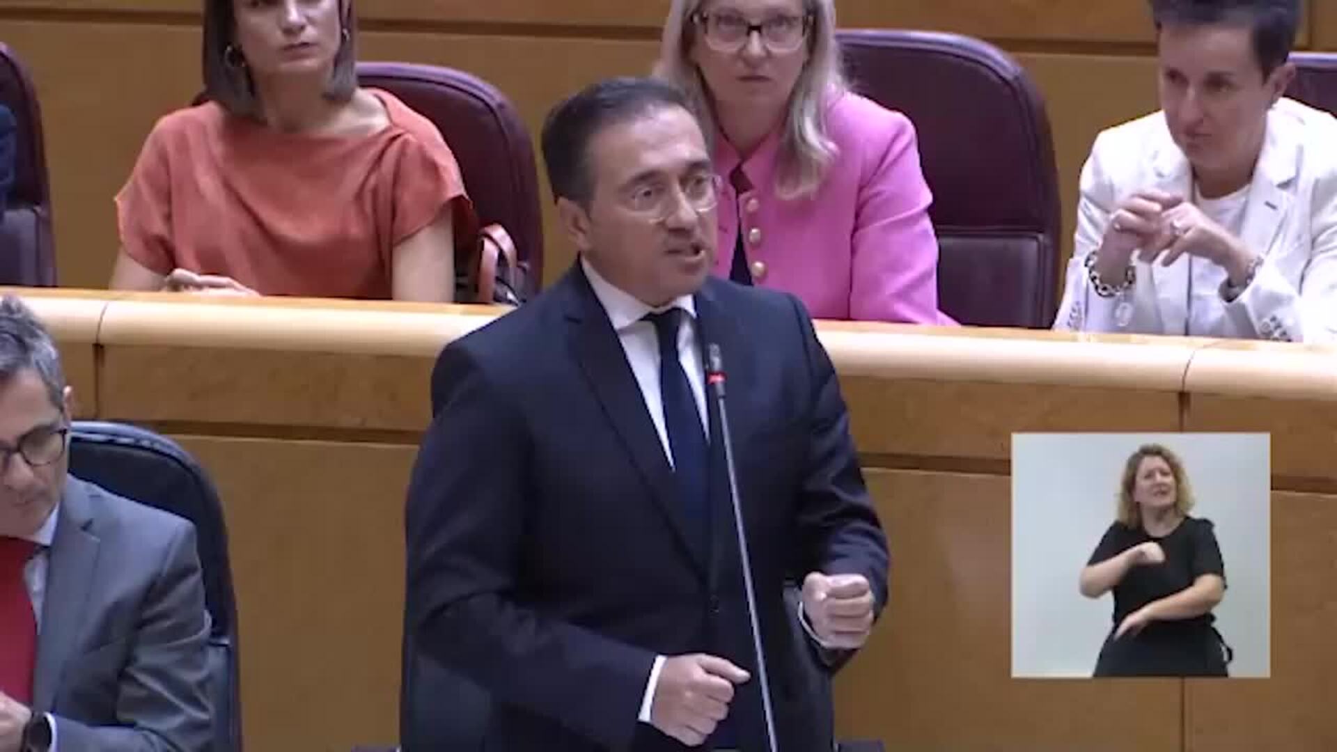 Albares insta al PP a posicionarse sobre Gaza
