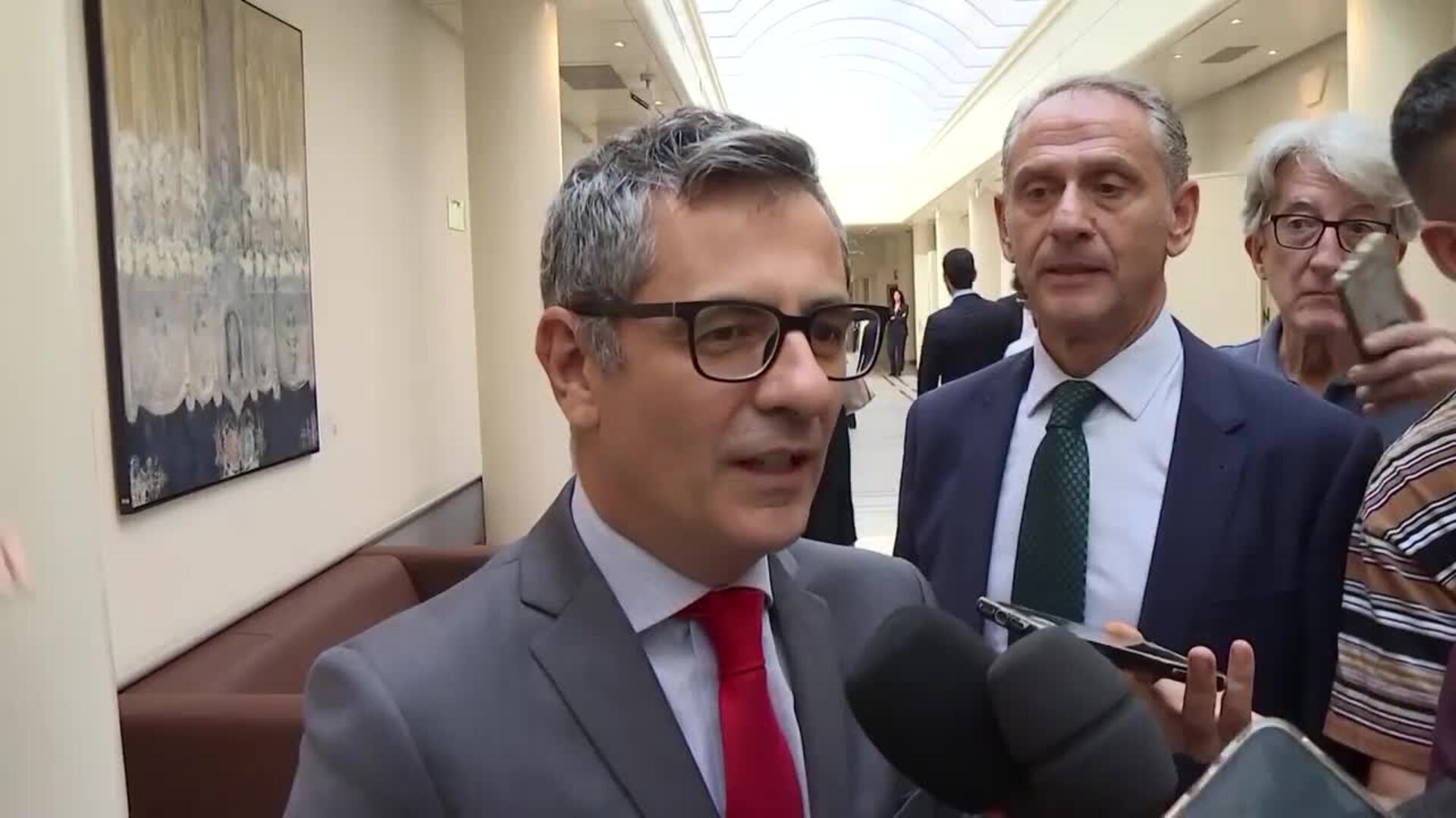 Bolaños muestra su "total confianza" en el fiscal general y en los jueces del Supremo
