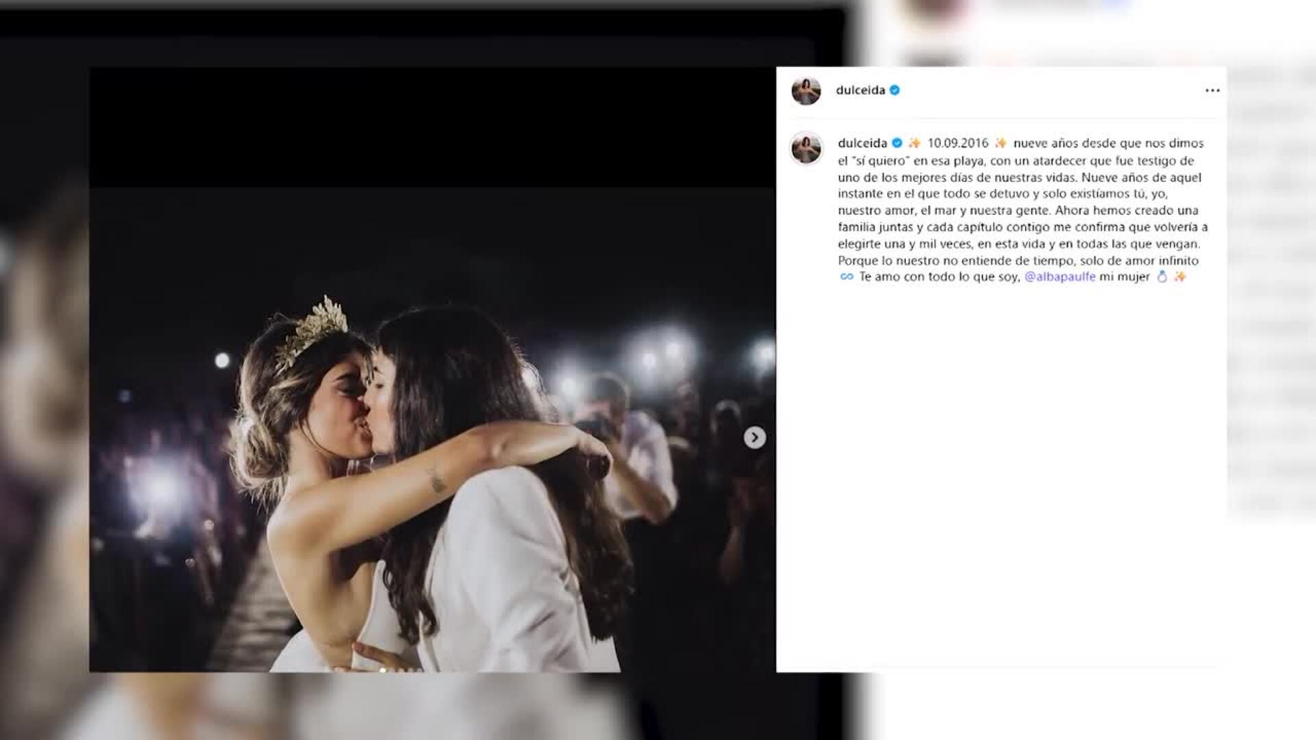 Dulceida y Alba celebran su noveno aniversario más enamoradas que nunca