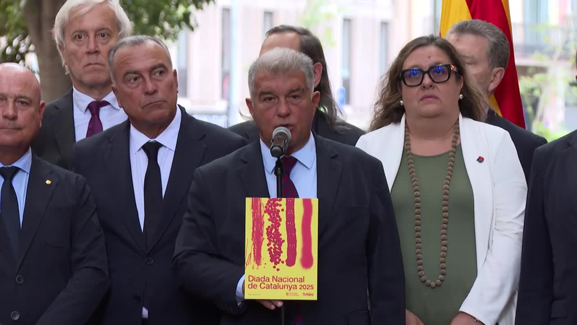 Laporta expresa el apoyo del Barça a la lengua catalana, "amenazada por la intolerancia"