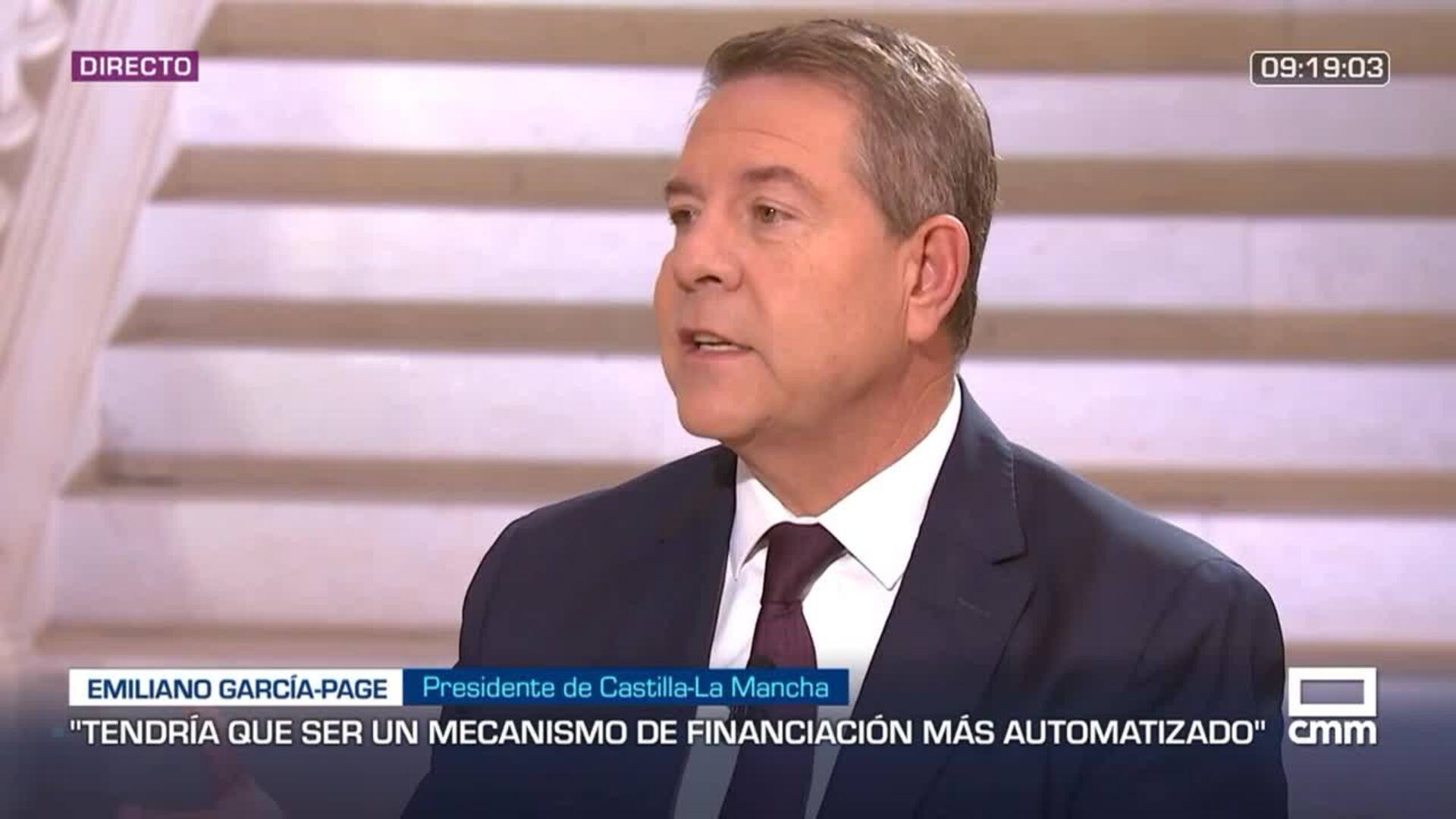 Page dice haber "perdido la fe" en una nueva financiación autonómica