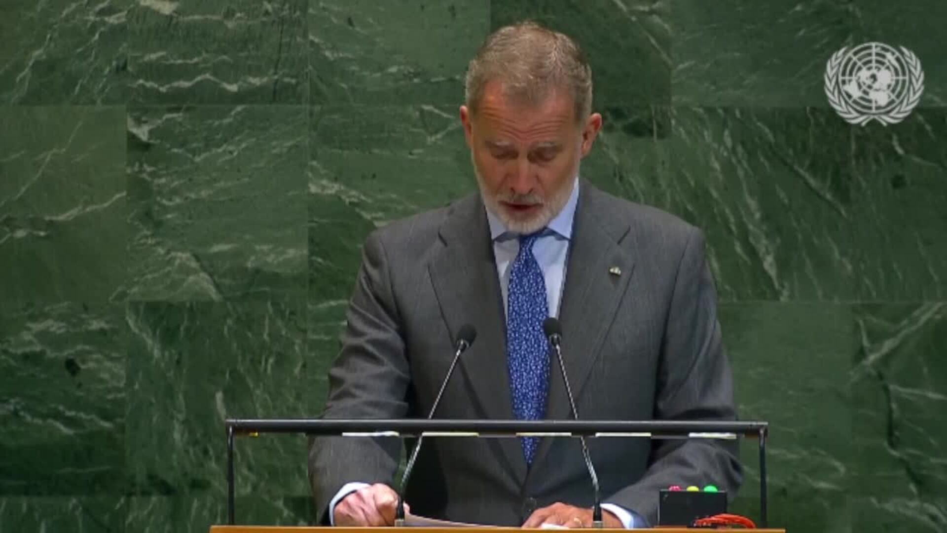 El Rey implora a Israel que "detenga la masacre" en Gaza y reivindica la vigencia de la ONU
