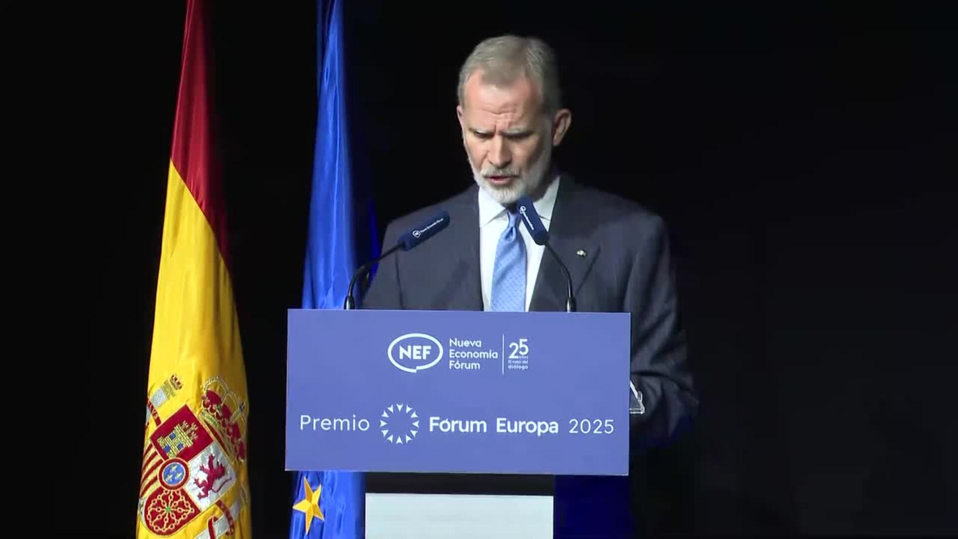 El Rey apela a la unidad frente a las "voces contrarias" a los valores que propugna la UE
