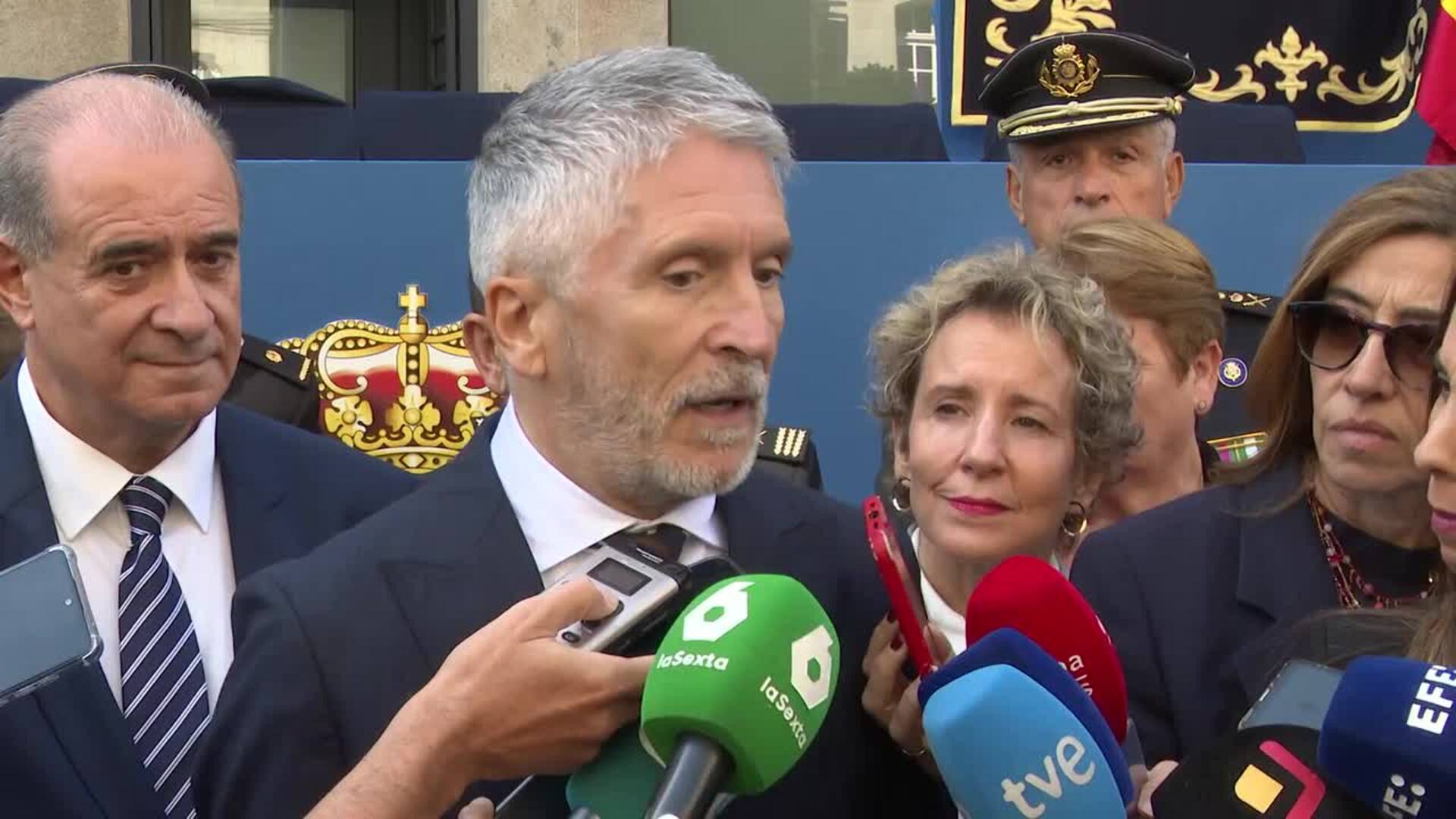 Marlaska lamenta la detención de miembros de la Flotilla "sin ningún motivo"