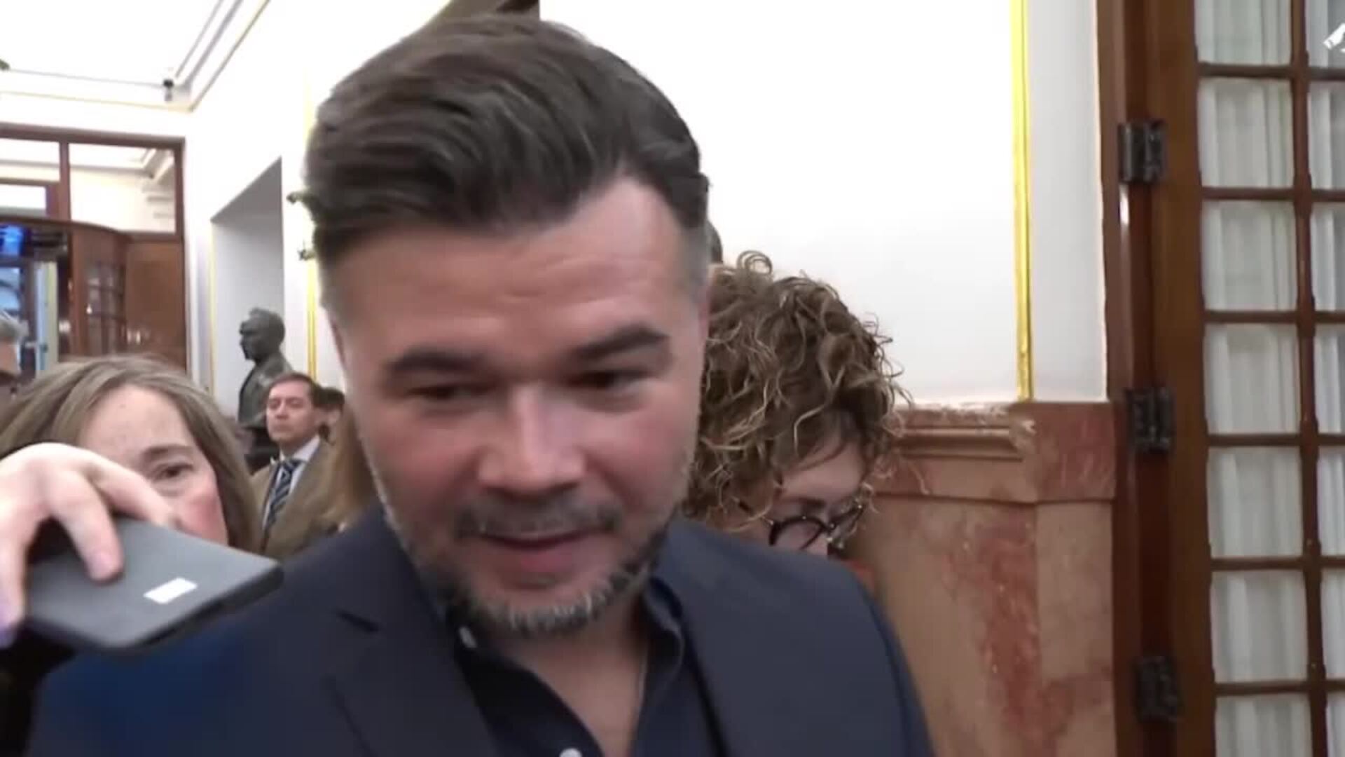 Rufián tras frenar PSOE la ILP de tauromaquia: "Si no se le aprieta lo suficiente no lo hace"