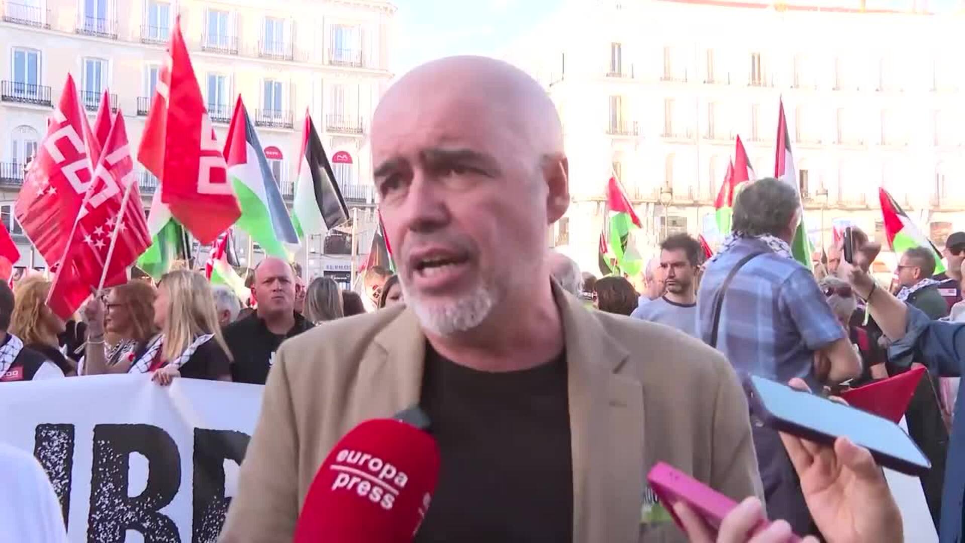 CCOO no valora el seguimiento de paros por Gaza: "El objeto de convocatoria no era paralizar"