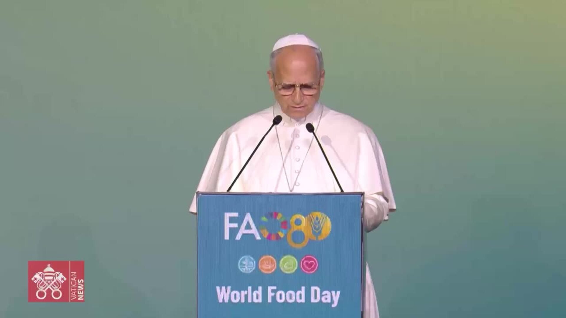 El Papa pide en la FAO voluntad real y no "solemnes declaraciones" para acabar con el hambre