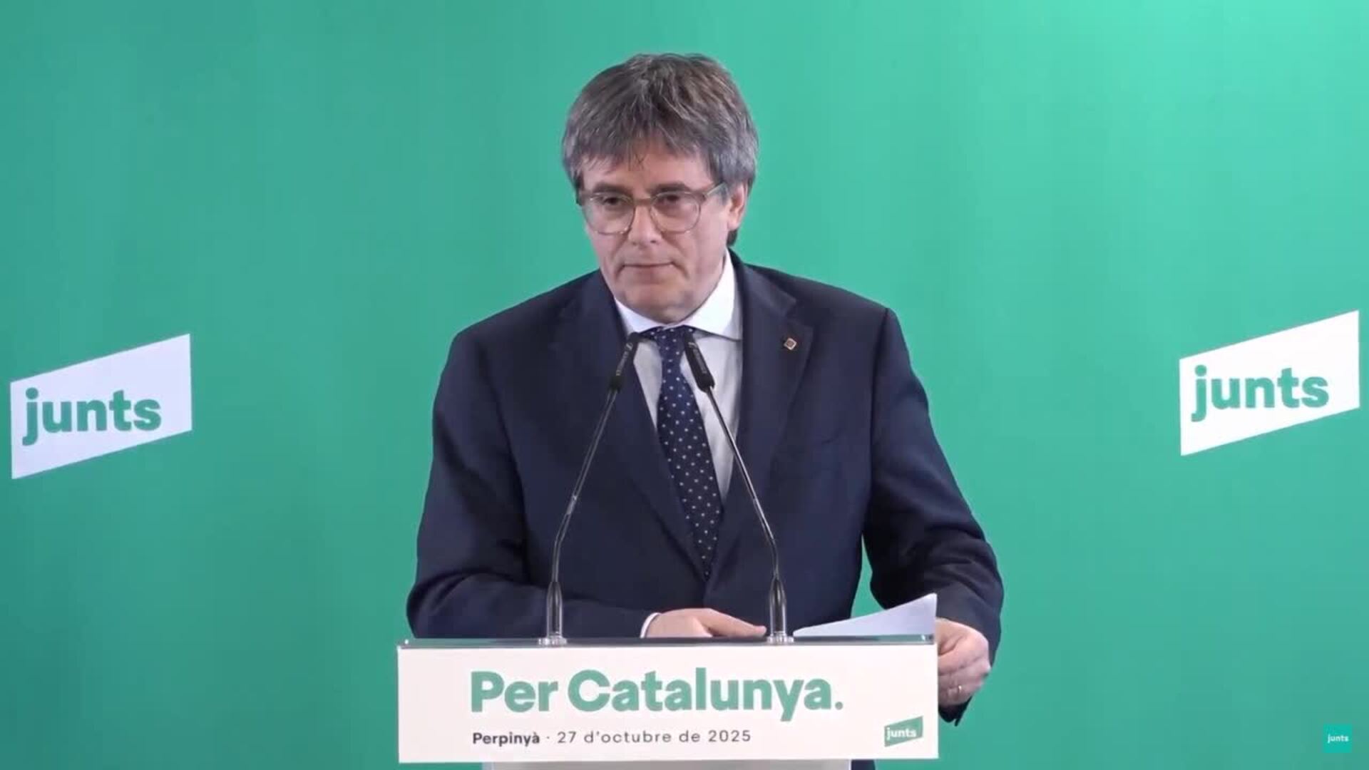 Puigdemont: "No estamos dispuestos a ayudar a un gobierno que no ayude a Catalunya"