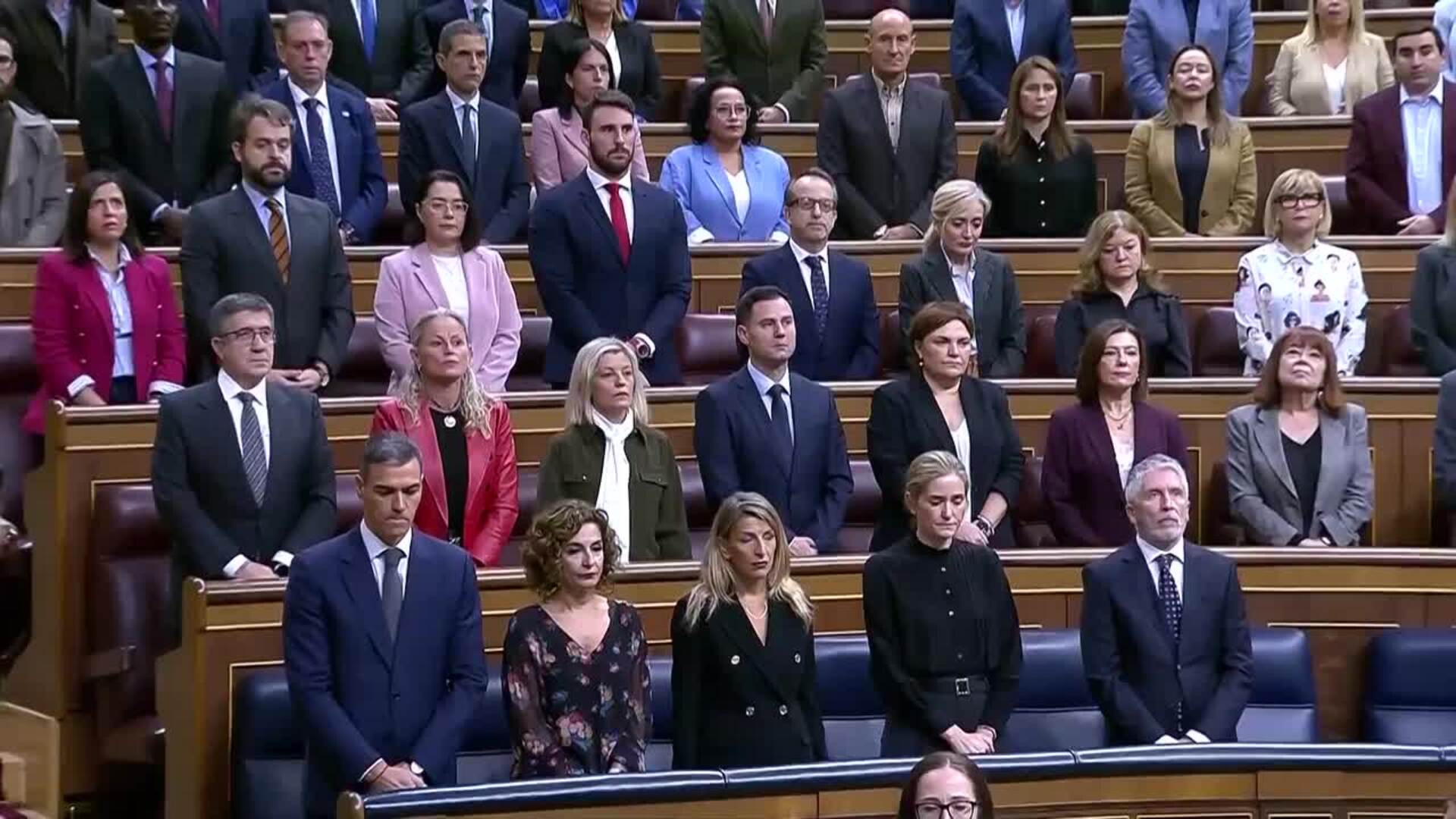 El Congreso guarda un minuto de silencio en recuerdo a las víctimas de la dana