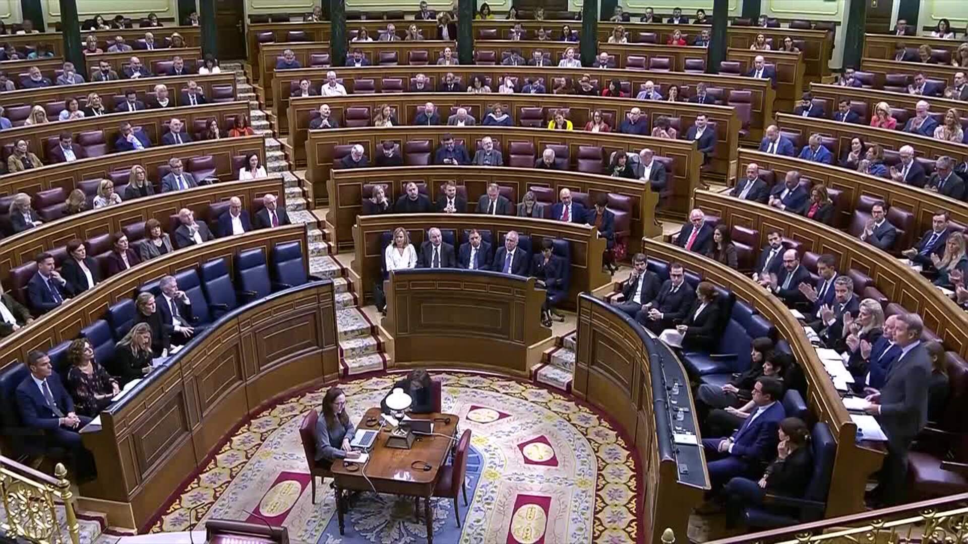 El primer aniversario de la tragedia de la dana marca la sesión de control en el Congreso