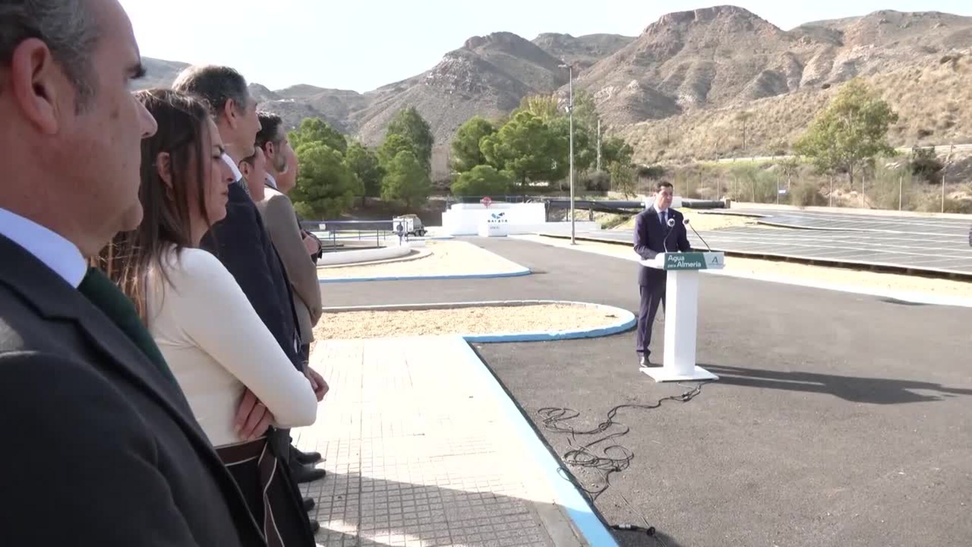 Moreno inaugura la remodelación de la potabilizadora de Cuevas del Almanzora (Almería)