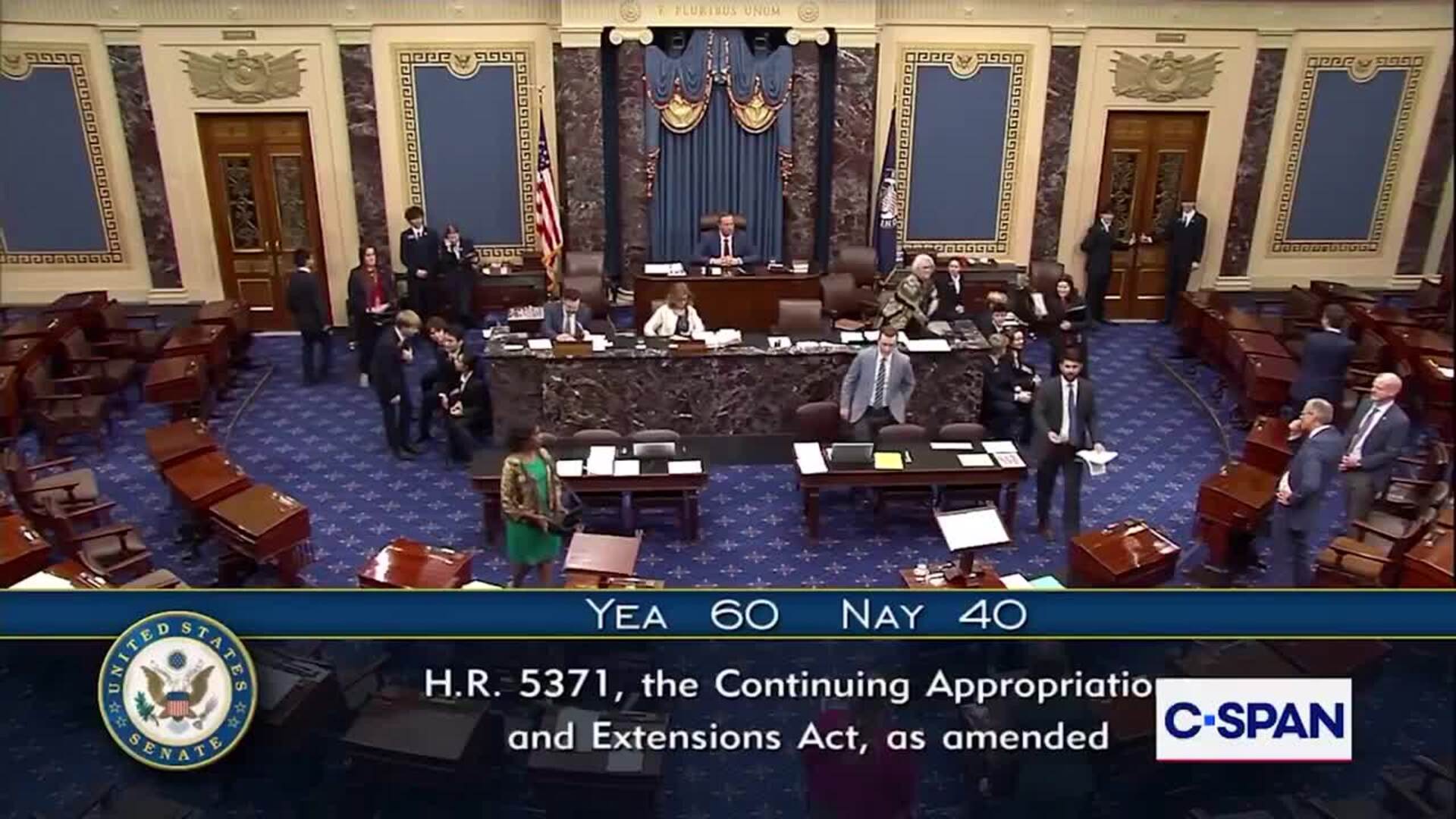 El Senado de EEUU aprueba la propuesta para reabrir el Gobierno