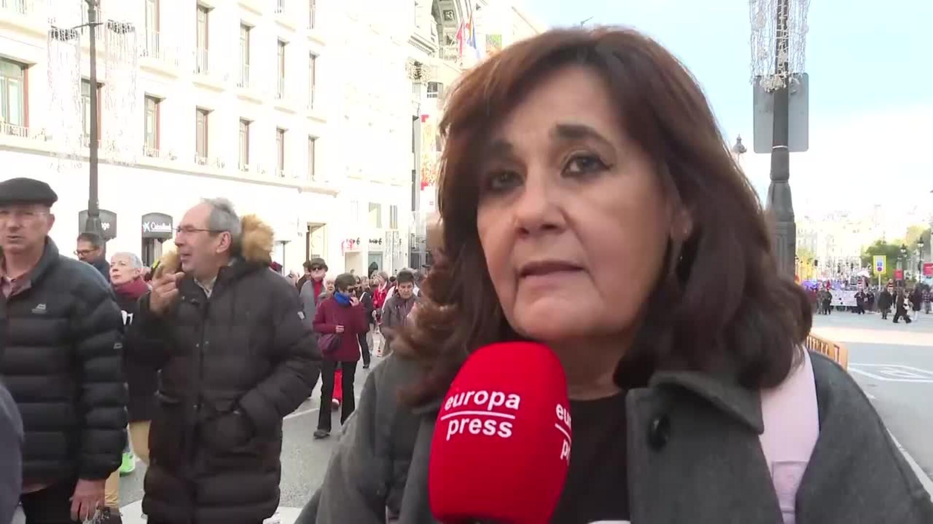 Manifestación reivindica "justicia" por los fallecidos en residencias durante la Covid-19
