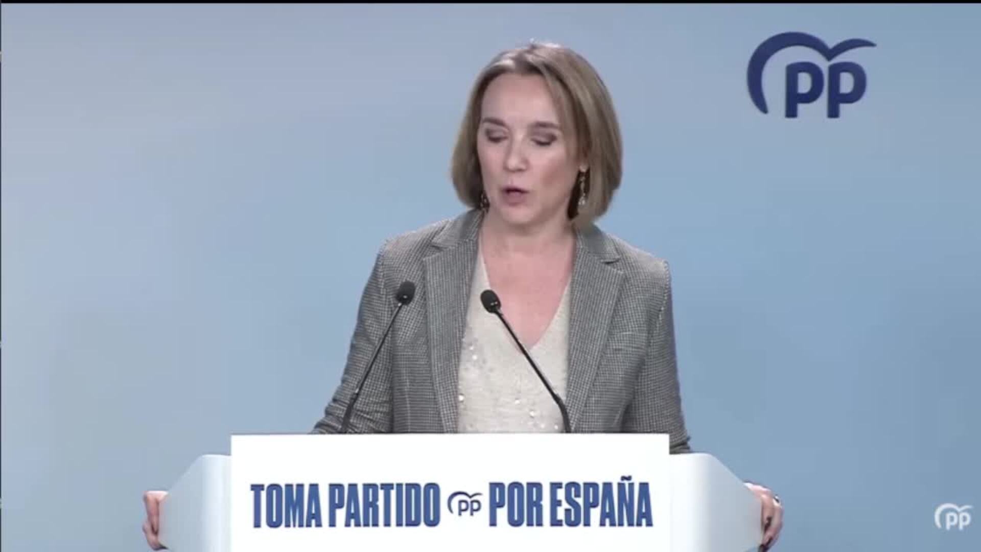 El PP reta a Sumar a apoyar que Sánchez comparezca en el Congreso sobre corrupción