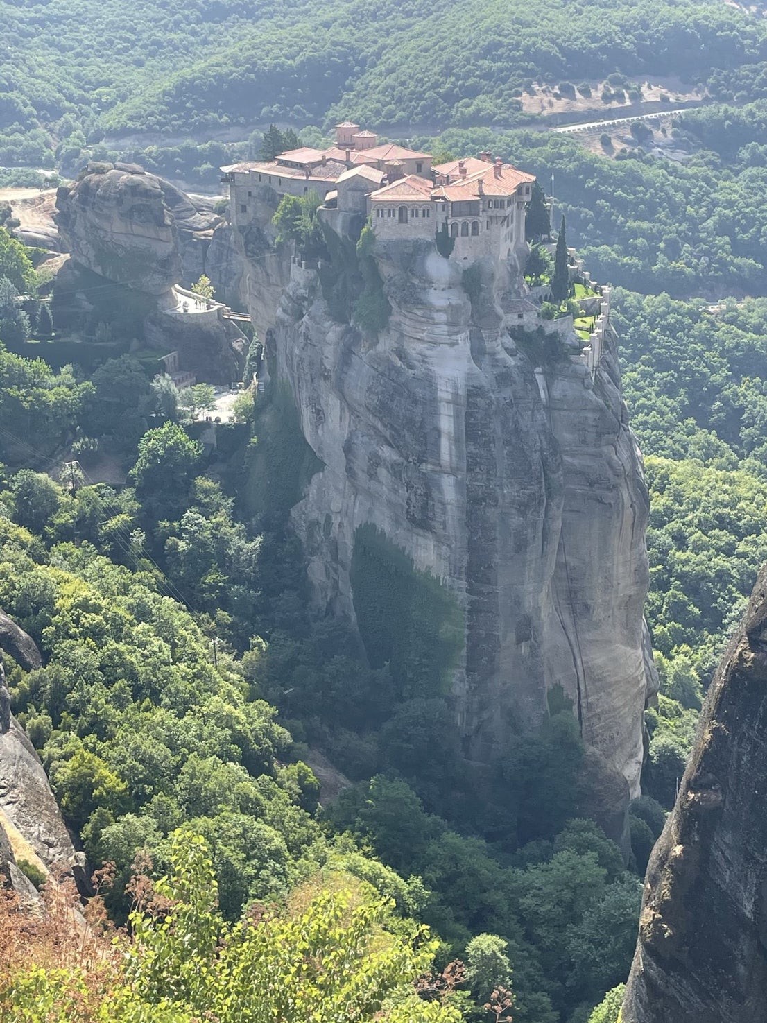 Monasterio del Gran Meteoro, el más grande e importante de los monasterios de Meteora, Grecia.