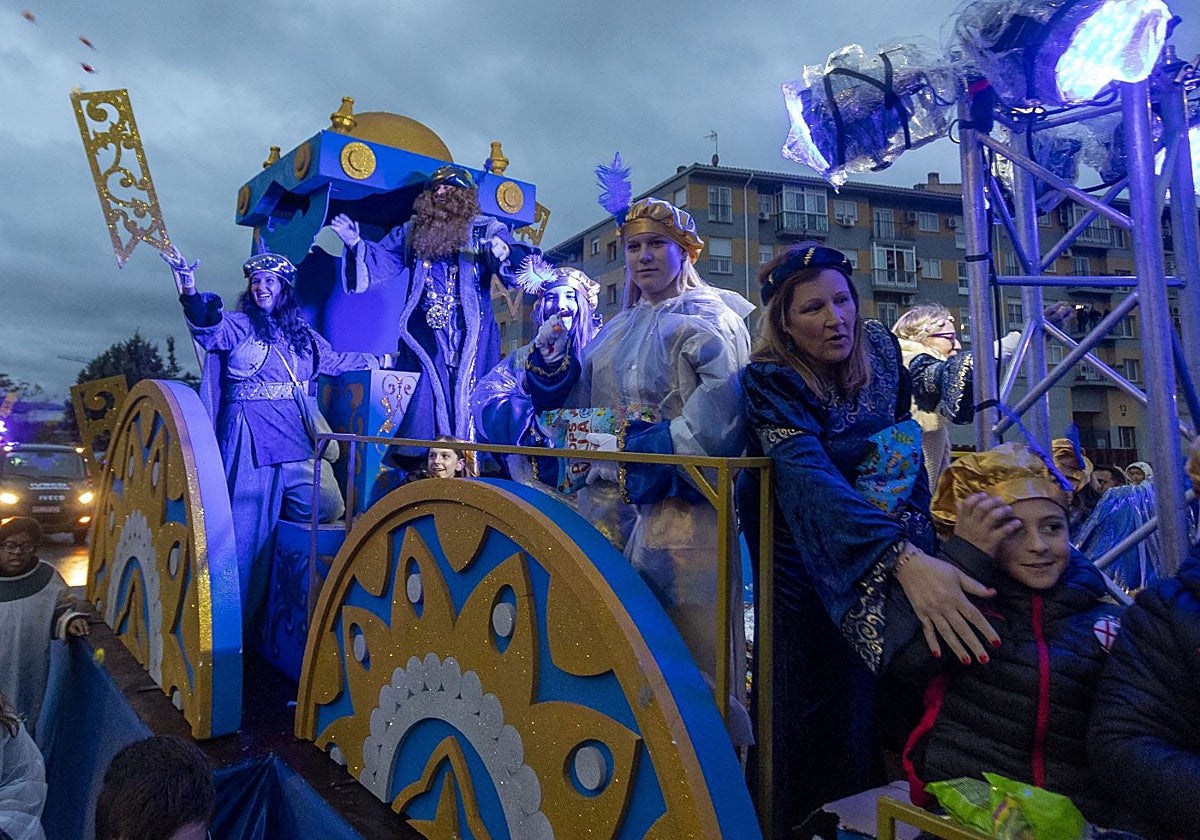La carroza del rey Gaspar en la cabalgata del año pasado.