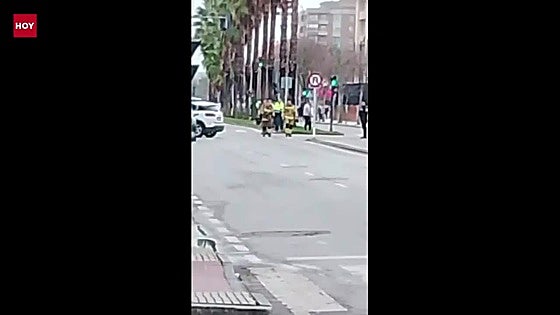 Se rompe una tubería de gas en Badajoz