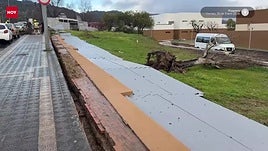 Un tornado causa numerosos daños en el Hospital Virgen del Puerto y en el norte de Plasencia