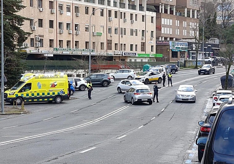 Una mujer de 62 años resulta herida en el choque entre un coche y una moto en Cáceres