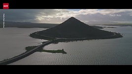 Así se ve desde el aire el cerro Masatrigo tras las últimas lluvias
