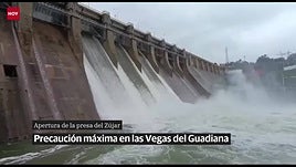 Así desembalsa la presa del Zújar