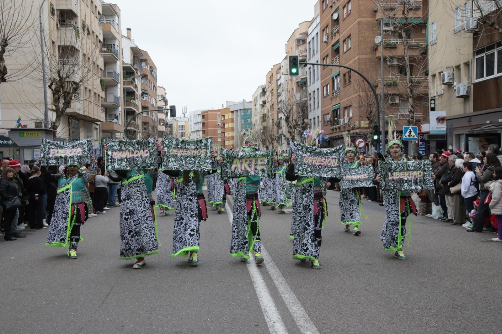 Imágenes de Balumba en el Carnaval de Badajoz 2026 en homenaje a Láolú
