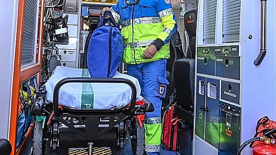 Herido con politraumatismos un hombre en la salida de vía de su motocicleta en Mérida