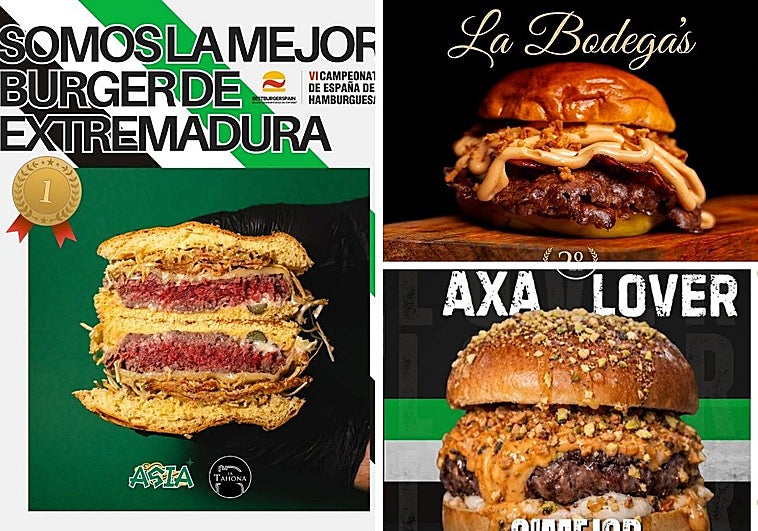 Las tres mejores hamburguesas de Extremadura están en estos restaurantes