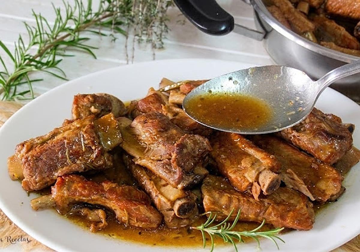 Receta de costillas de cerdo al Pedro Ximenez