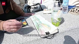 Medio centenar de dibujantes conmemoran en Badajoz el Día Mundial del Agua