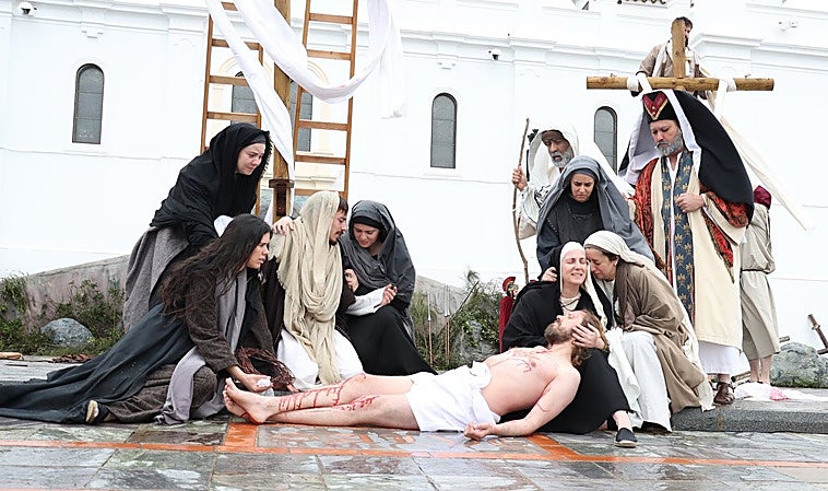 La Pasión Viviente de Oliva de la Frontera ofrece sus escenas más emotivas