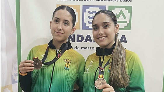 Lucía Alcón y Amanda Mendo dan a la UEx dos medallas de bronce