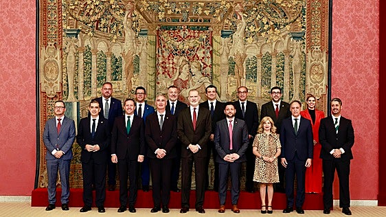 El Rey recibe a las Ciudades Patrimonio de la Humanidad, entre ellas Cáceres y Mérida