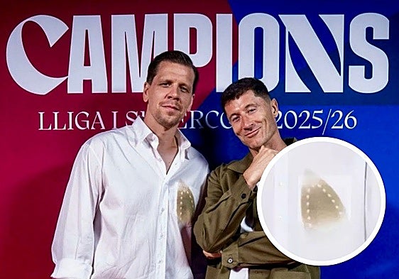 La camisa «quemada» de Szczęsny en la cena del Barça cuesta más de 1.000 euros y se ha vuelto viral