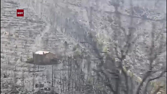 Así se ve el paisaje desde Avellaneda tras el incendio forestal de Pinofranqueado
