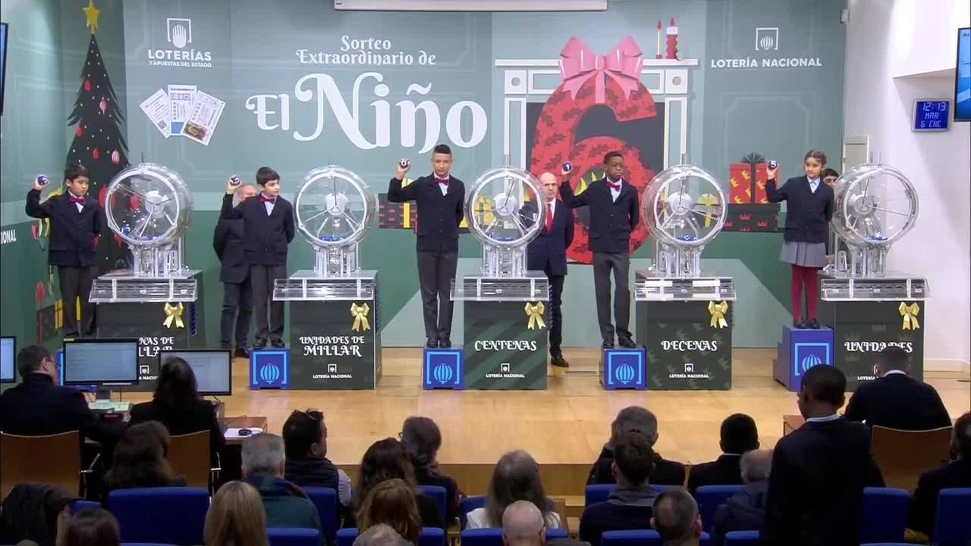 El número 32.615, tercer premio del Sorteo Extraordinario de 'El Niño'