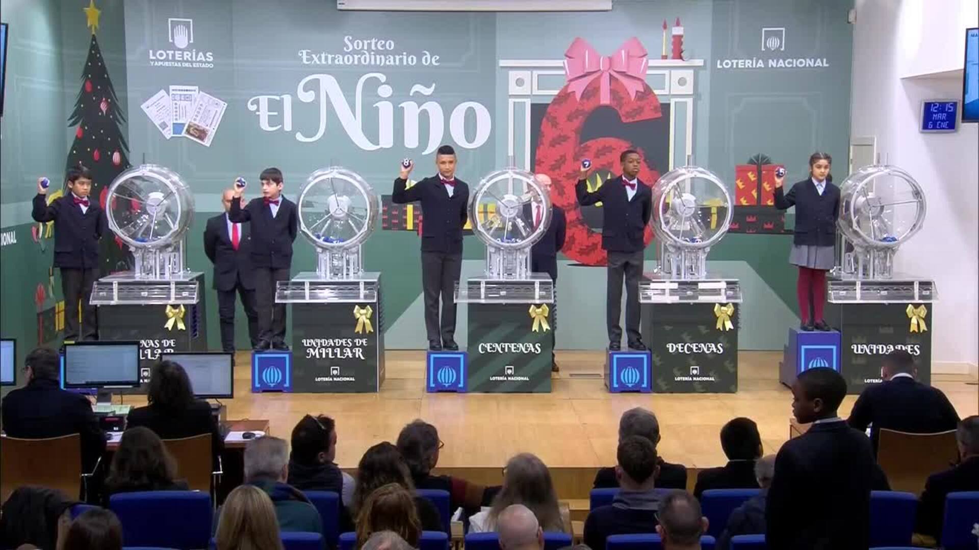 El número 45.875, segundo premio del Sorteo Extraordinario de 'El Niño'