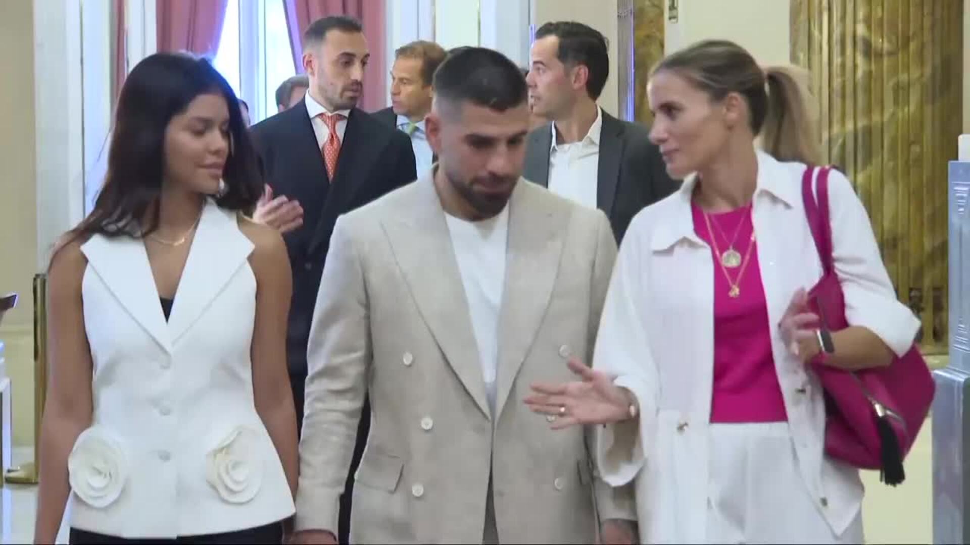 Ilia Topuria se muestra muy tranquilo en su llegada al juzgado: "No estoy nada agobiado"