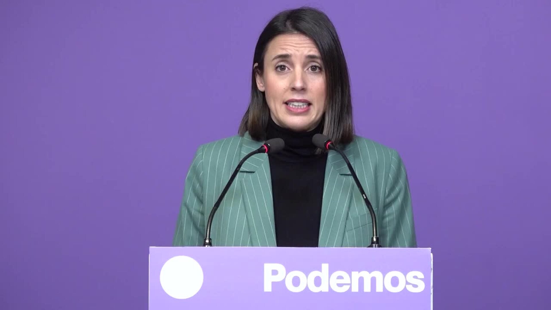 Irene Montero: "Lo del Gobierno con la vivienda no tiene perdón"