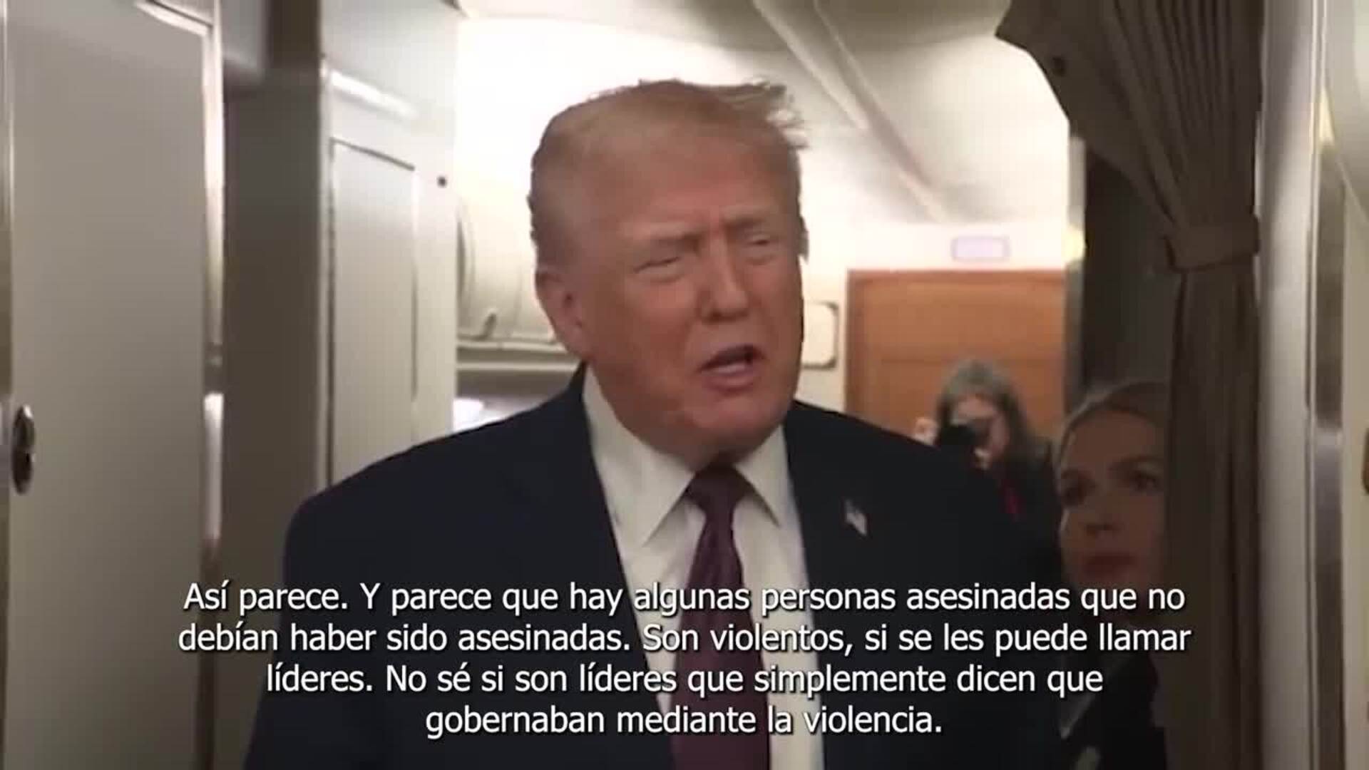 Trump sobre Irán: "Estamos analizando muy seriamente" intervenir