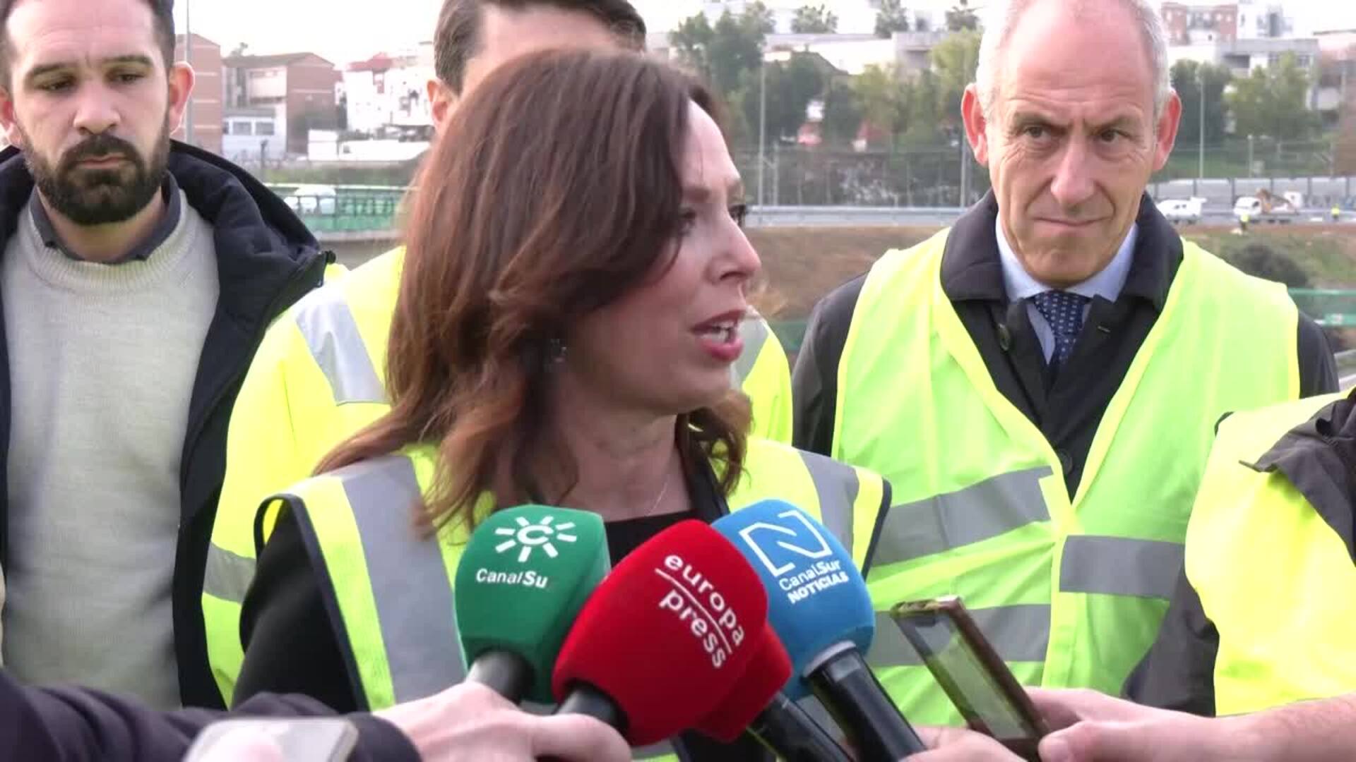 La Junta fija para febrero el fin de las obras del primer carril Bus-VAO Sevilla-Aljarafe