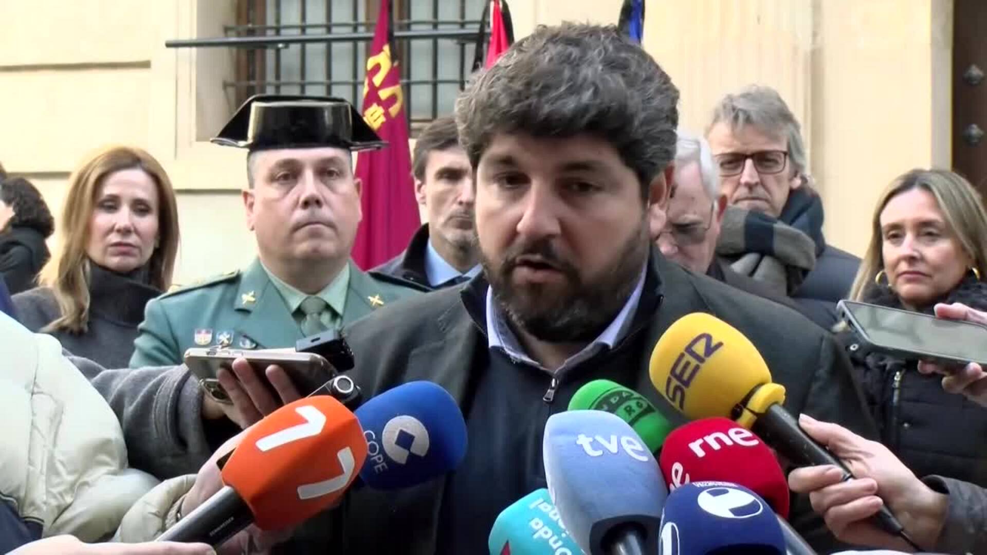 López Miras: "Ahora lo más importante es que se trabaje en el rescate"